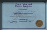 CITY OF COTTONWOOD BUSINESS LICENSE
